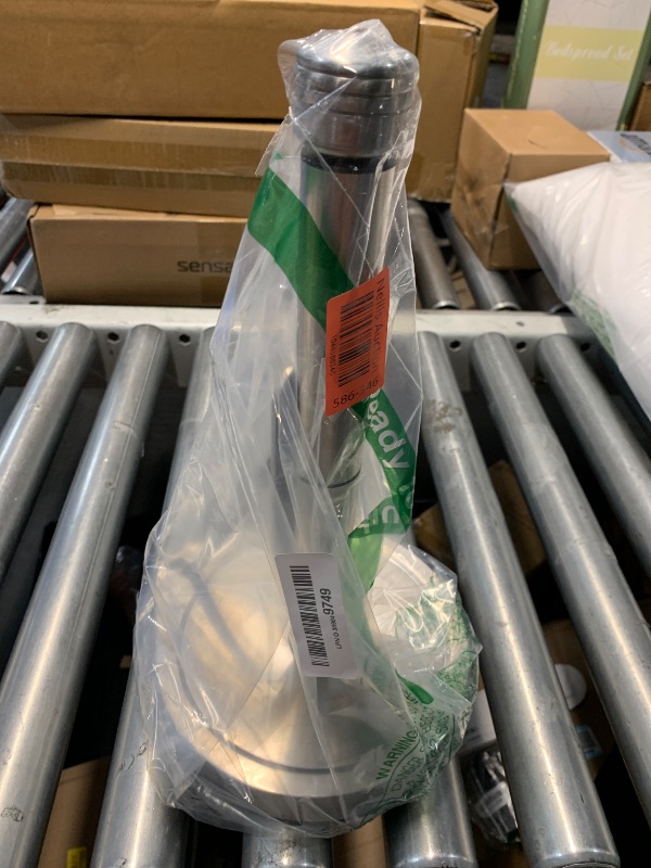 Photo 1 of (USED/FAIR) (BAGGED) AIDEA Paper Towel Holder Countertop, One-Handed Operation Paper Towel Holder Stand for Kitchen and Bathroom, Spring Arm for Easy Tear, Stainless Steel Paper Towel Dispenser with Weighted Base, Silver