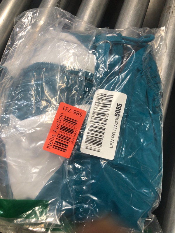 Photo 1 of (LARGE) (BAGGED) (USED/FAIR) Blooming Jelly Women's High Waisted Bikini Sets Tummy Control Swim Skirt Two Piece Swim Suit 2025 Retro Swimsuit(Blue Green,Large)