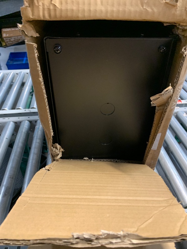 Photo 1 of Tecmojo 4U Server Rack, Vertical/Horizontal Wall Mountable Rack with Vented Enclosure for 19 Inch IT Equipment, Cable Modems, Telecom, A/V,Black