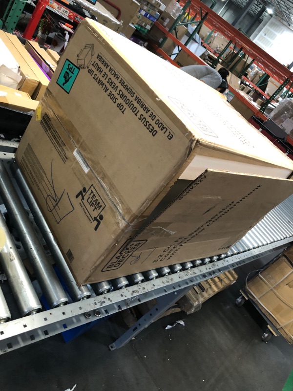 Photo 1 of *** PARTS ONLY **** BLACK+DECKER 3.2 Cu. Ft. Compact Refrigerator, ENERGY STAR Certified Small Refrigerator, Single Door Mini Fridge with Freezer, Personal Fridge for Home/Dorm Room, R600a Refrigerant, VCM Stainless Look