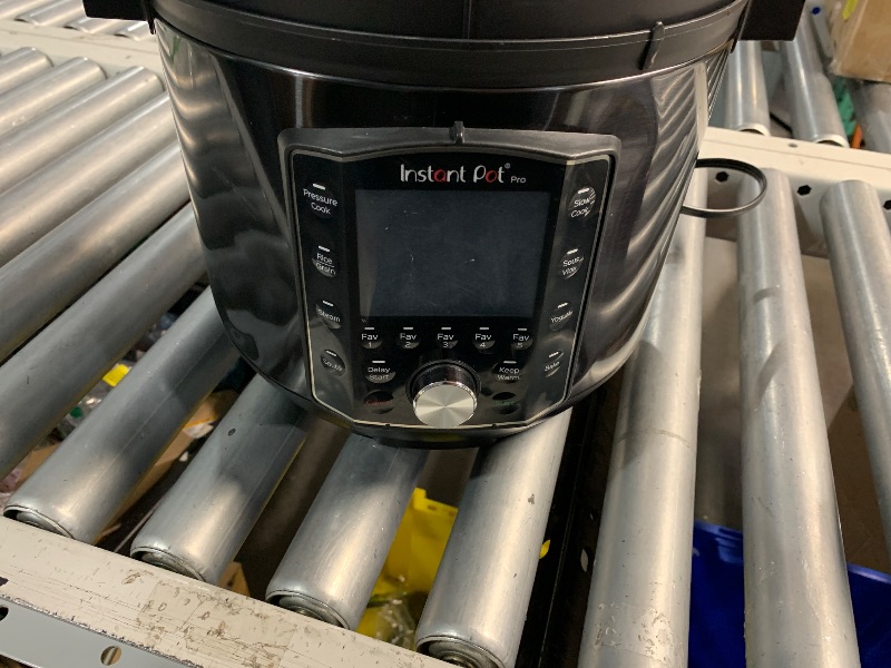 Photo 1 of ***(MAJOR DAMAGE/ SEE NOTES)***Instant Pot Pro 10-in-1 Pressure Cooker, Slow Cooker, Rice/Grain Cooker, Steamer, Sauté, Sous Vide, Yogurt Maker, Sterilizer, and Warmer, Includes App With Over 800 Recipes, Black, 6 Quart