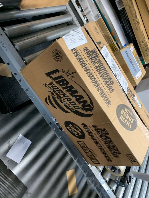 Photo 1 of ***(BROKEN HANDLE/ USED)***Libman Tornado Spin Mop System, Spinning Floor Mopping and Bucket with Wringer Set for Home, Hardwood, Laminate, Tile Cleaning, Includes 3 Machine Washable Replacement Head Refills (4 Total)