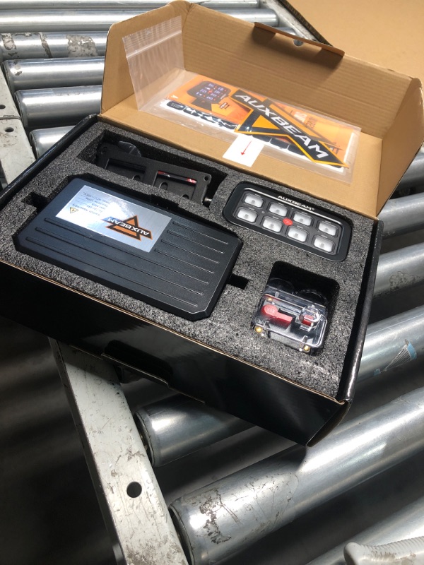 Photo 1 of Auxbeam 8 Gang Switch Panel BA80, Universal Circuit Control Relay System Box with Automatic Dimmable On-Off LED Switch Pod Touch Switch Box for Car Pickup Truck Boat UTV ATV, Blue 2 Years Warranty