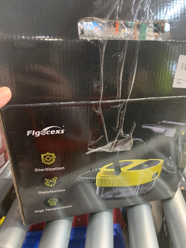 Photo 1 of ***(MAJOR DAMAGE)***Steam Cleaner,15s Heat-Up,1.6L Tank,3-Level Adjustable Handle,2500W Steamer for Cleaning,Portable Steamer for Cleaning with 16PCS Accessories,Steam Cleaner for Home,Car,Dirt,Grease,Grout,Tile,Couch