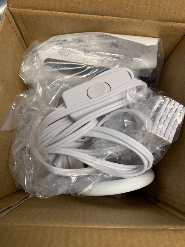 Photo 1 of (PARTIAL SET) (UNTESTED) Fanspex 20.5'' Gazebo Ceiling Fan with Light, Plug in Outdoor Hanging Fan for Patio Canopy Tent Porch RV, 5 Fan Speeds with Adjust Lighting, 16.4 FT Cord, 8 Hours Timer (Remote need Paired before Use)