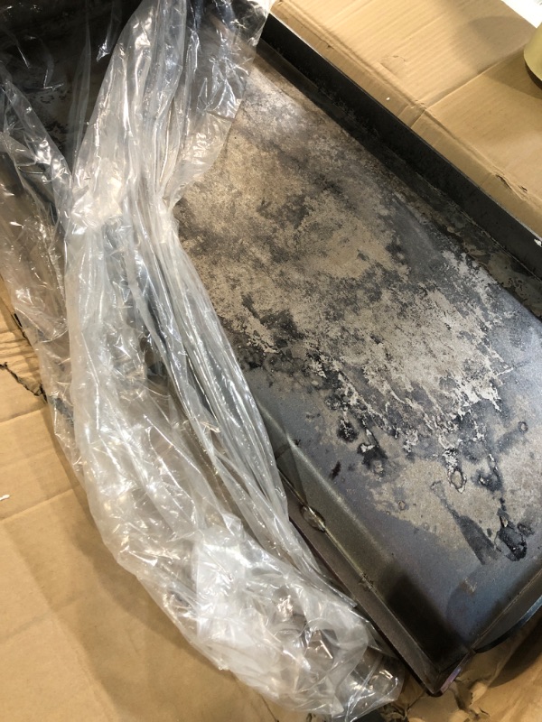 Photo 1 of (used)(damaged)(see all images)  Hisencn 2 Burner Griddle for Camp Chef Stove, Flat Top Griddle for Gas Grills, Portable Griddle 