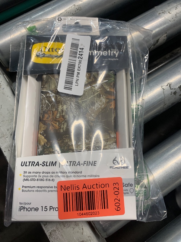 Photo 1 of OtterBox iPhone 15 Pro (Only) Symmetry Series Case - Realtree Edge (Orange/Camo), Snaps to MagSafe, Ultra-Sleek, Raised Edges Protect Camera & Screen