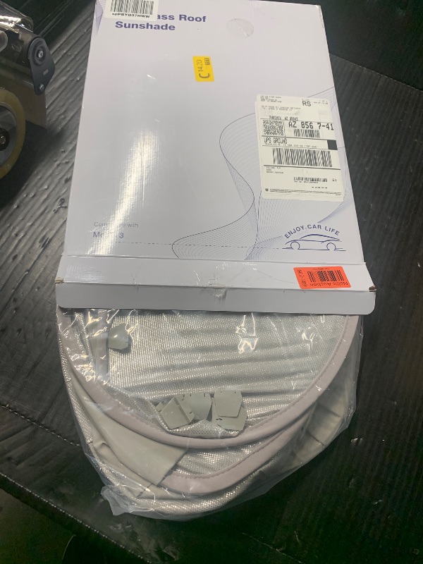 Photo 1 of ***(MISSING PARTS/ NOT A COMPLETE SET)***REEVAA 2025 Upgrade Tesla Model 3 Sunshade Roof [No Gaps, No-Sagging] Tesla 3 Accessories Heat Insulation Foldable Glass Sunroof Cover for Model 3 2020-2025 Highland, 2PCS, Gray