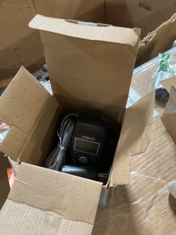 Photo 1 of [New] VTech VG131-11 DECT 6.0 Cordless Phone - Bluetooth Connection, Blue-White Display, Big Buttons, Full Duplex, Caller ID, Easy Wall Mount, 1000ft Range (Black)
