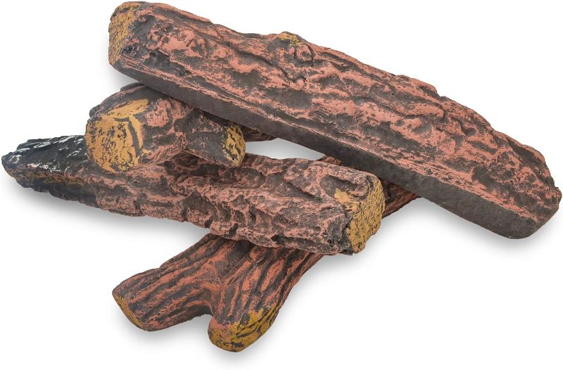Photo 1 of Stanbroil Fireplace 4 Piece Set of Wood Logs for All Types of Ventless, Gel, Ethanol, Electric,Gas Inserts, Propane, Indoor or Outdoor Fireplaces & Fire Pits
