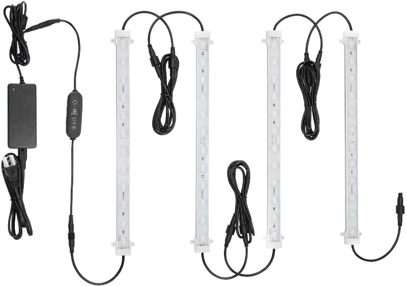 Photo 1 of Litever Grow LED Light Strip Kits for Plants, 45W, Full Spectrum White Grow Lights, Easy Installation. Good for Indoor Plant Grow Shelf, Greenhouse, Grow Cabinets
