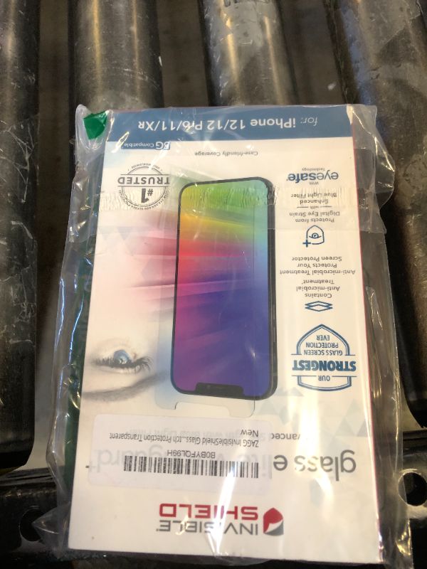 Photo 1 of ZAGG InvisibleShield Glass Elite+ Plus Screen Protector for iPhone 12 and iPhone 12 PRO – Strongest Tempered Glass, Smudge-Free ClearPrint, Extreme Shatter, Impact and Scratch Protection Transparent