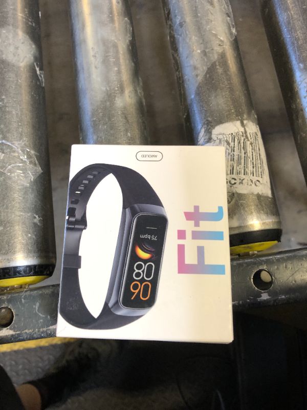 Photo 1 of Fitness Tracker, Activity Tracker with Sleep Tracking, 24/7 Heart Rate, Calorie Tracking, Fitness Watch with 1.1" AMOLED Screen, Waterproof Step Tracker for Android iPhones Women Men, Black
