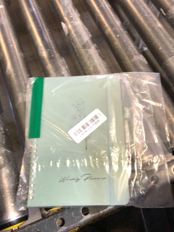 Photo 1 of Undated Weekly Planner, Weekly To Do List Notebook with Goal & Habit Tracker Organizer, A5 Weekly Planner Notebook with Spiral Binding, 6.1" x 8.2" - Green