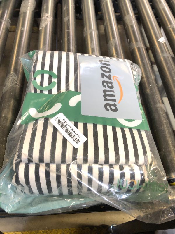 Photo 1 of JELLYMONI Striped Sheets Set King Size, 4 Pieces 100% Cotton Bed Sheets - 16" Deep Pockets Fitted Flat Sheet & Pillowcase Bedding Set, Ultra-Soft, Machine Washable