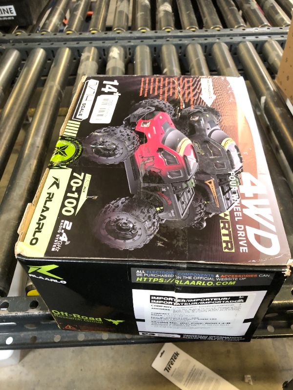 Photo 1 of LAFPACY RLAARLO 1/14 Brushless Fast RC Cars for Adults, Top Speed 60+ MPH RC Truck, All Terrain Remote Control Car Hobby Off-Road Remote Control Truck 4x4 Monster Trucks with 3S Battery