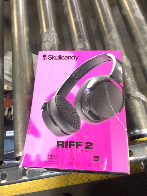 Photo 1 of Skullcandy Riff 2 On-Ear Wireless Headphones, 34 Hr Battery, Microphone, Works with iPhone Android and Bluetooth Devices - Black
