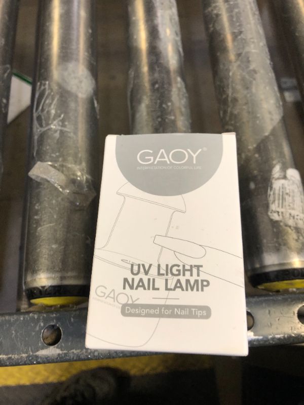 Photo 1 of GAOY Mini UV Light for Gel Nails, Small Curing Light, Eggshell LED Nail Lamp, Fast Curing, White
