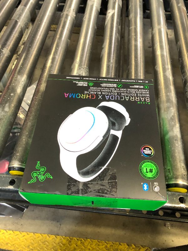 Photo 1 of Razer Barracuda X Chroma Wireless Gaming Headset: 2.4GHz Wireless & Bluetooth - Lightweight - Chroma RGB - 40mm Drivers - Cardioid Mic - 70 Hr Battery - for PC, Mac, PS5, Switch, Smartphone - White