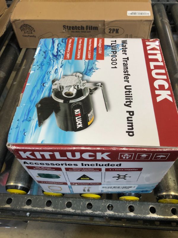 Photo 1 of Water Transfer Pump, 115V 1/10HP 330GPH Utility Water Pump Electric With 6ft Suction Hose Kit, Portable Small Water Pump For Pool Draining, Removing Water From Rain Barrel, Aquariums, etc.