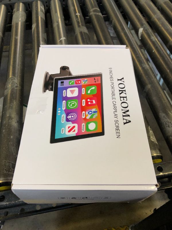Photo 1 of YOKEOMA Latest Carplay Screen for Car, 9" Portable Car Stereo with 4K Dash Cam and AHD1080P Backup Camera Compatible with Wireless CarPlay/Android Auto/Miracast/Bluetooth/Navi/Siri, Fits All Vehicles