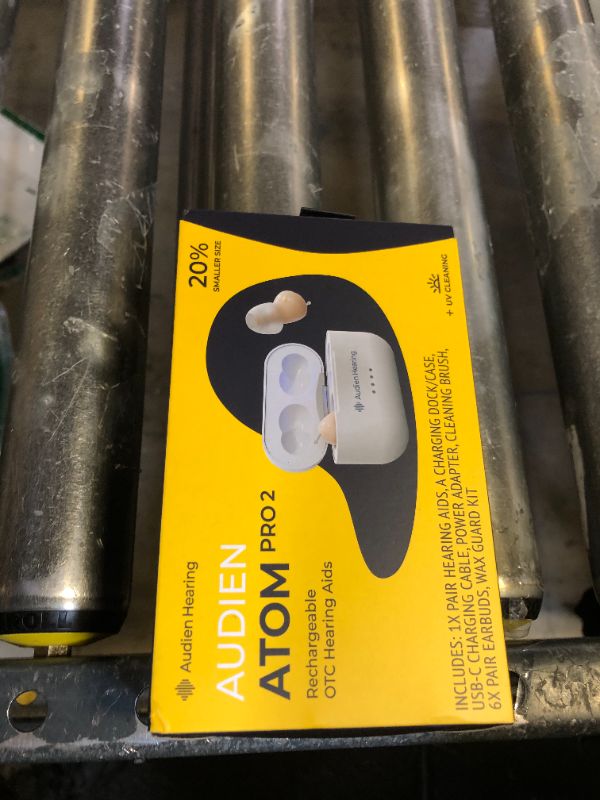 Photo 1 of Audien ATOM PRO 2 Wireless Rechargeable OTC Hearing Aid, Premium Comfort Design and Nearly Invisible