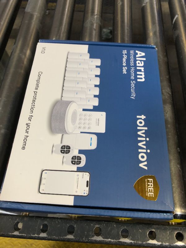 Photo 1 of tolviviov Alarm System for Home Security, Door Alarm Systems, App Alerts, 15Piece Kit, No Monthly fee, WiFi Alarm, Door Window Motion Sensor, for Home Security and Kids Safety