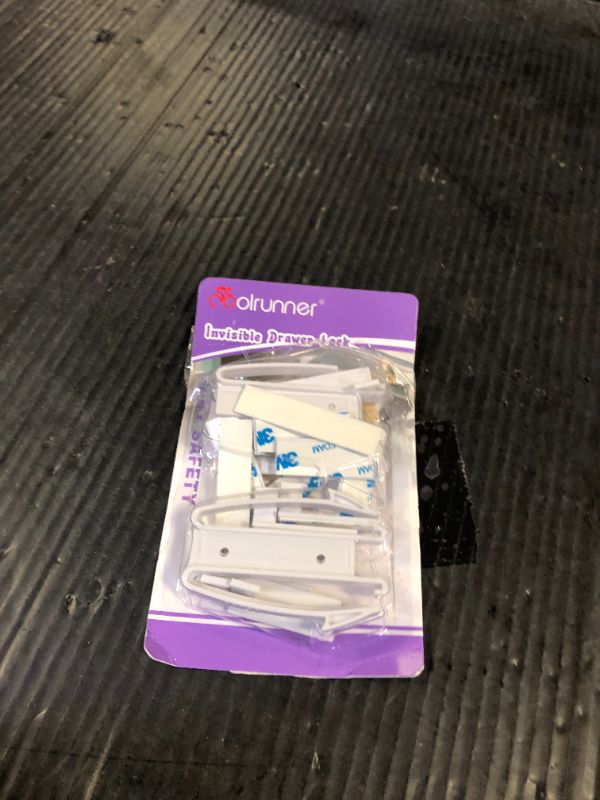 Photo 1 of 8 Pack Child Safety Locks, Baby Proofing Drawers Locks, Coolrunner Baby Safety Invisible Drawer Latches with Strong Adhesive for Baby Care - No Tools or Drilling Required
