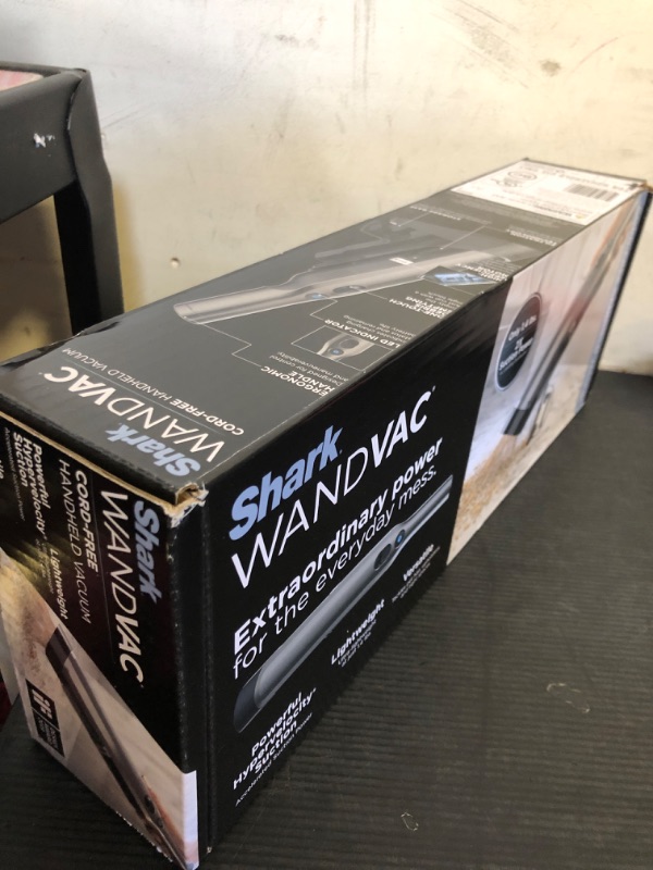 Photo 1 of Shark WV201 WANDVAC Handheld Vacuum, Lightweight at 1.4 Pounds with Powerful Suction, Charging Dock, Single Touch Empty and Detachable Dust Cup,Graphite, Slate