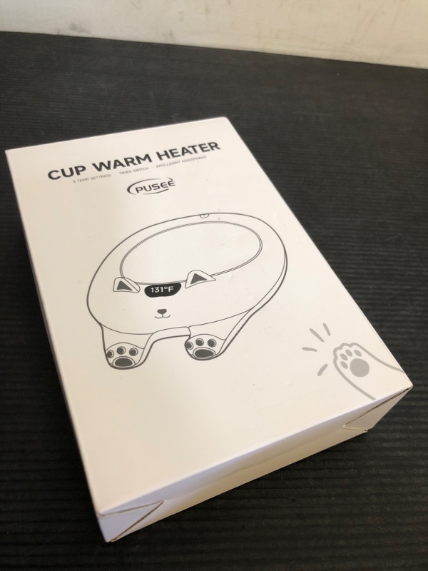 Photo 1 of PUSEE Mug Warmer,Coffee Warmer for Desk Candle Warmer Auto Shut Off,Coffee Cup Warmer with 3 Temp Settings,Electric Beverage Warmer Plate for Coffee,Tea,Water Milk and Cocoa(Not Include Cup)