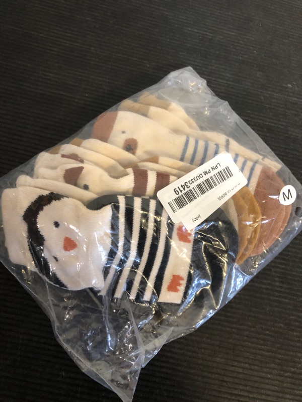 Photo 1 of Exegawe Toddler Non Slip Socks, Cute Baby Socks with Grips Crew Socks 5 Pairs(G,M/1-3y)