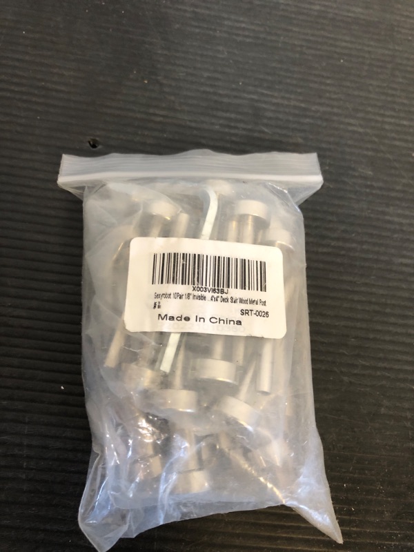 Photo 1 of 10Pairs 1/8" Invisible Cable Railing Swage Tensioner and Stud End T316 Stainless Steel Kit for 2''- 4'' Wood & Metal Posts Stair Deck Cable Railing System SC02