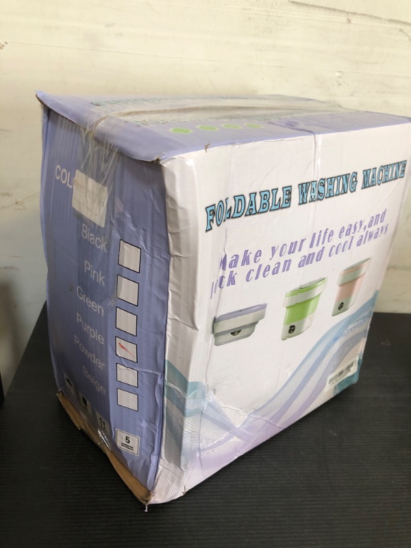Photo 1 of 13L Portable Washing Machine, Mini Portable Washer with Spin Dryer, 3 Modes Deep Cleaning for Baby Clothes Socks Underwear or Small Items, small Washing Machine suitable for Apartment,RV Travel Purple