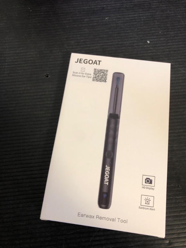 Photo 1 of Ear Wax Removal Tool Camera, Ear Cleaner with Camera, 1296P HD Ear Scope, 6 LED Lights and 12 Ear Picks, Earwax Removal with Otoscope, Jet Black