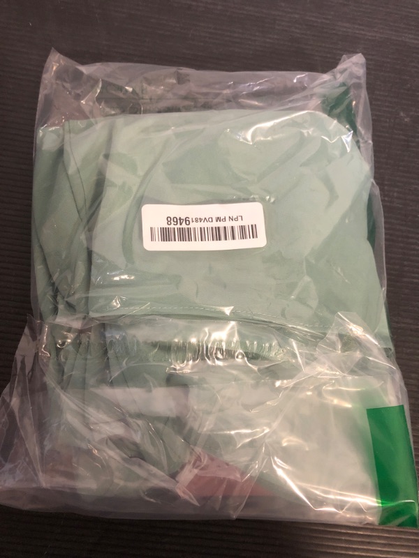 Photo 1 of Size L--Jouica Women's Summer Round Neck Sleeveless Blouse Business Casual Blouse Tops Chiffon Flowy Tank Tops for Women,Green,3XL-Large