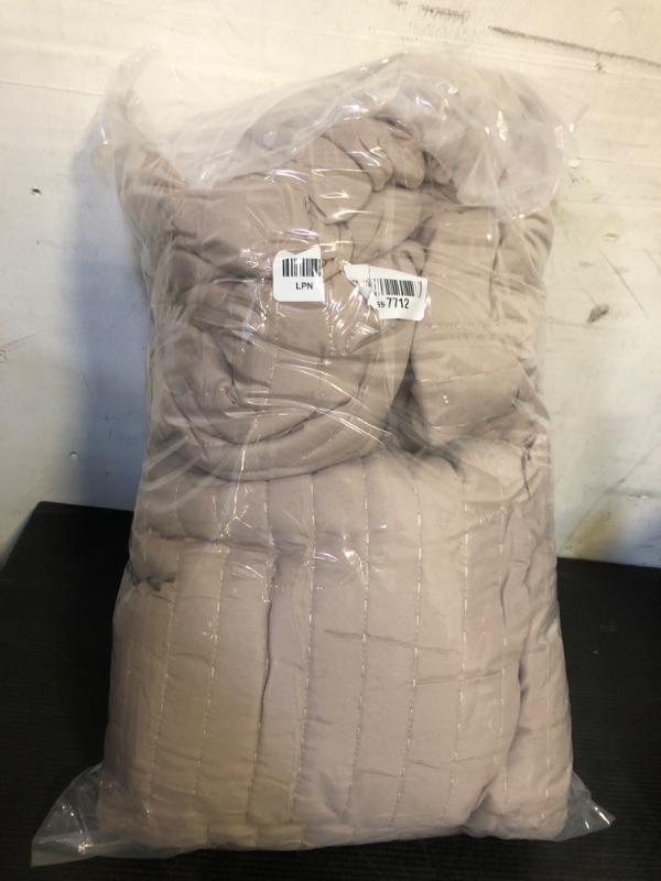Photo 1 of Bedsure Taupe Quilts Queen Size - Queen Quilt Bedding Set Bedspread Coverlet, Lightweight Corduroy Pattern Bedspread, 3-Piece Set with 90"x96" Coverlet & 2 Pillow Shams, All-Season Soft Microfiber
