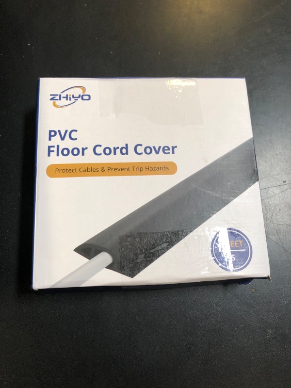 Photo 1 of Floor Cord Cover 4ft, Cord Hider Floor Beige Maple Wood, Floor Cable Management Prevent Cable Trips, Floor Cable Cover Wire Covers for Electric Power Cords, Cord Protector Cord Cavity W0.47in xH0.28in
