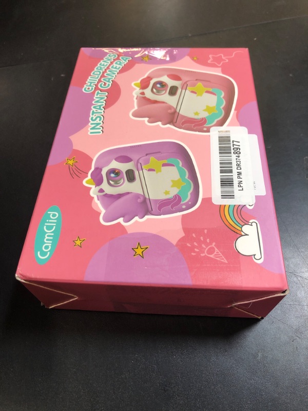 Photo 1 of CAMCLID Kids Camera Instant Print, 12MP & 1080P Instant Camera for Kids with 32G Card & Print Paper, Selfie Digital Video for Toddler,Christmas Birthday Gifts for Girls Boy Age 3-12 (Purple)