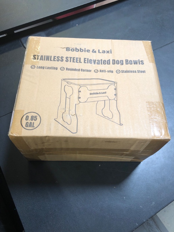 Photo 1 of 0.85 Gallon Elevated Small Water Bowl, 10" Raised Dog Bowl with Stand for Medium Breed, Full Metal for Joint Pressure Relief, Easy Clean for Indoor Outdoor