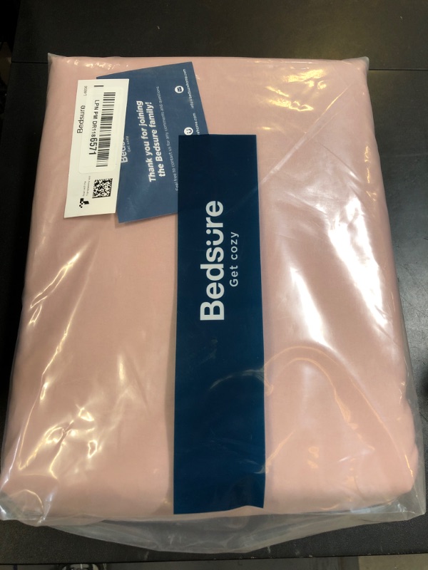 Photo 1 of Bedsure Duvet Cover King Size - Soft Double Brushed Bedding Set for Kids & Adults, Zipper Closure, 3 Pieces, Includes 1 Duvet Cover (104"x90") & 2 Pillow Shams, NO Comforter, Dusty Rose