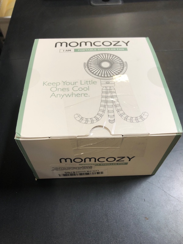 Photo 1 of Momcozy 8000mAh Portable Stroller Fan, 27H Ultra-long Battery Life Detachable 4 Speed 360°Rotate LED Night Light with 2 Modes, USB Rechargeable Handheld Cooling Fan for Travel/Car Seat/Bedroom