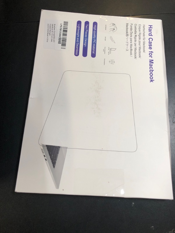 Photo 2 of BlueSwan Anti-Cracking Hard Shell Case Compatible with MacBook Air 13 inch, M4 M3 M2 2025 2024-2022 A3240 A3113 A2681, Anti-Fingerprint Soft TPU Bumper PC Base for MacBook Air 13.6'', Frosted Midnight