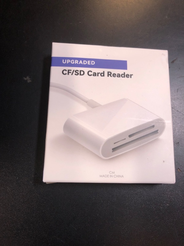 Photo 1 of SD Card Reader USB C for iPhone 15/Android Phone/iPad/Mac/Laptop, Three Card Slot Micro SD Card Reader Supports SD Micro SD CF Card, Digital Camera Viewer Memory Card Reader Plug and Play