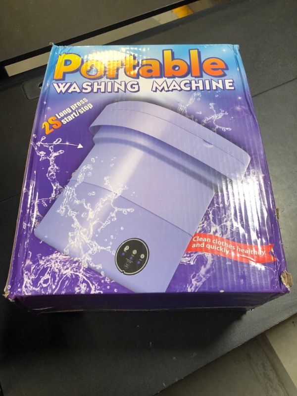 Photo 1 of Portable Washing Machine with Upgraded 11L Capacity and Foldable Design, 3 Modes Mini Washing Machine for Deep Cleaning Underwear, Baby Clothes. Ideal for Use in RVs, Apartments, Dorms and Hotels