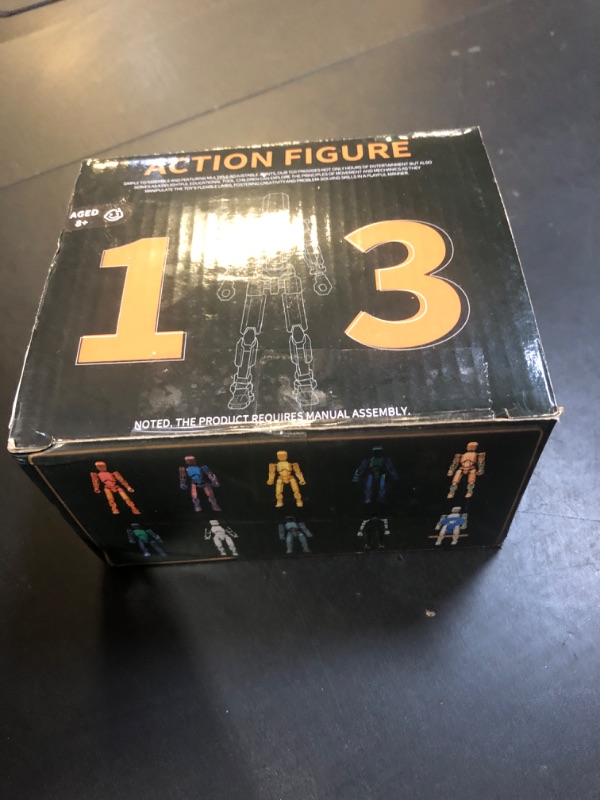 Photo 1 of Flavery Upgraded T13 Action Figure with Wings and Holder -?Assembly Completed? Dummy 13 Robot, 3D Printed Flexible Titan Gift, Multi-Jointed Lucky Desk Executive Toy - 5.3 inch (Blue)
