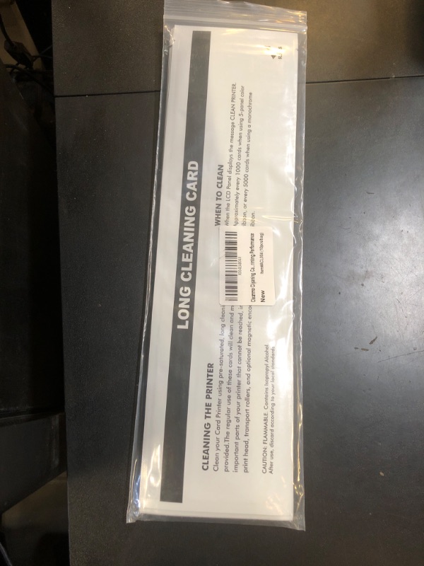 Photo 1 of Cleanmo Cleaning Card Kit for Badgy 200/100 ID Card Printer, A Set of 10 Cards,Daily Maintenance with Cleaning Kit to Keep Printing Performance