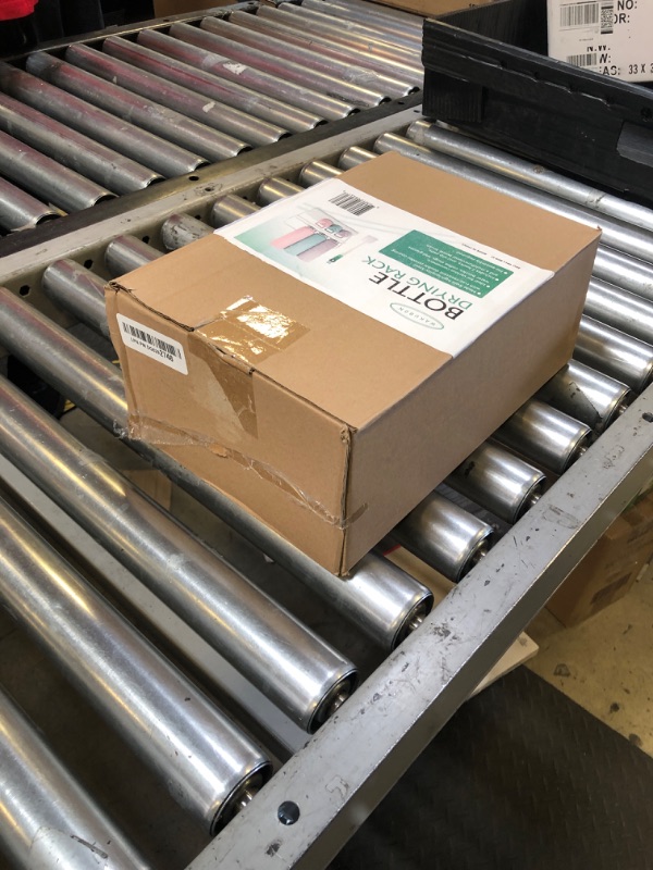 Photo 1 of Wakubon Bottle Drying Rack for Kitchen Countertop, Space Saving Storage Stand with Drainage Tray, Two-Tier Design for Tumblers, Baby Bottles, Water Bottle Drying Rack with 5-in-1 Bottle Cleaning Brush