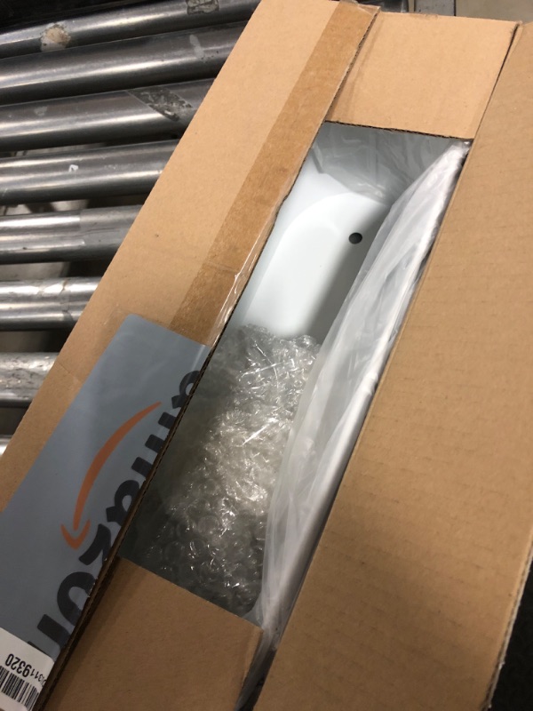 Photo 2 of Dahey 3 Pcs Metal Iron Hanging Flower Pots for Railing Fence 15.7 Inch Hanging Bucket Pots Countryside Style Window Flower Plant Holder with Detachable Hooks for Garden Yard Home Decor, White