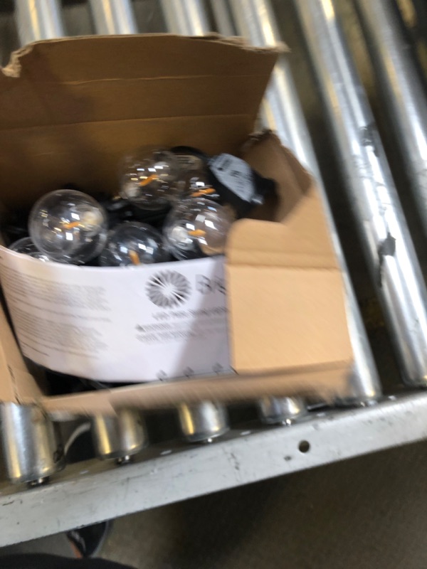 Photo 1 of Brightown Outdoor String Lights - Waterproof Globe Patio Lights 30 Ft with 30 G40 Shatterproof LED Bulbs, Connectable Commercial Hanging Light for Backyard, Bistro, Porch, Cafe, Deck, Garden