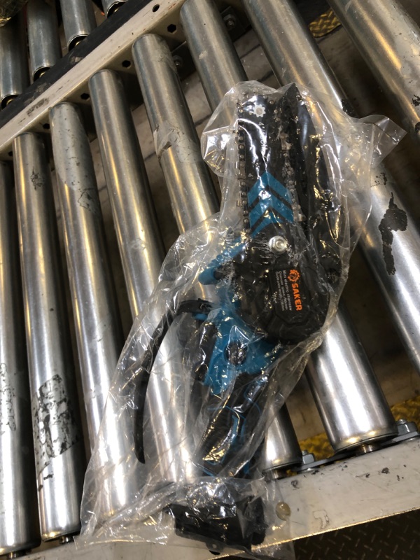 Photo 1 of Saker Mini Chainsaw,6 Inch Portable Electric Chainsaw Cordless, Small Handheld Chain saw for Tree Branches,Courtyard, Household and Garden,